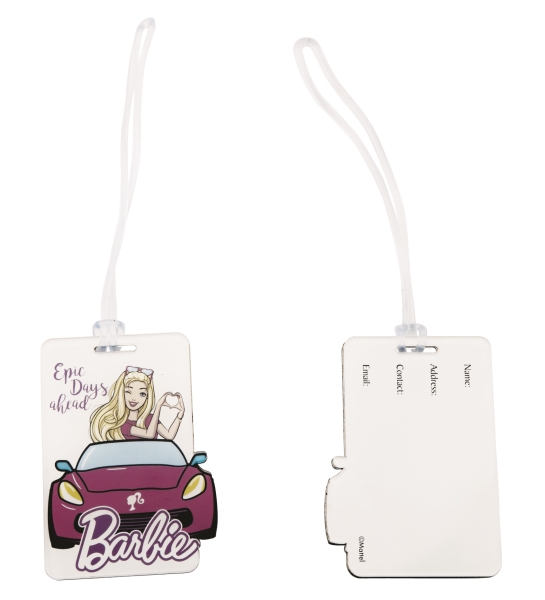barbie luggage tag