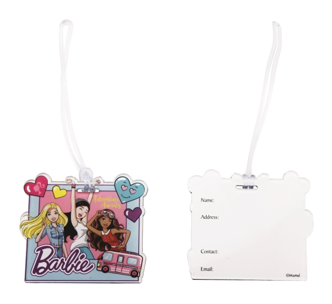 barbie luggage tag